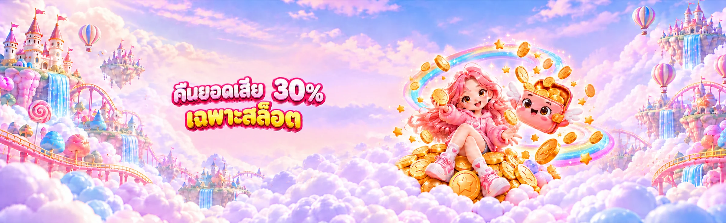 คืนยอดเสีย 30% เฉพาะสล็อต